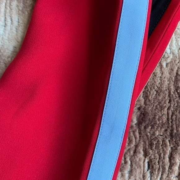 Nº21 Tuxedo Side Stripe Red Straight Leg Pants - Picture 7 of 12